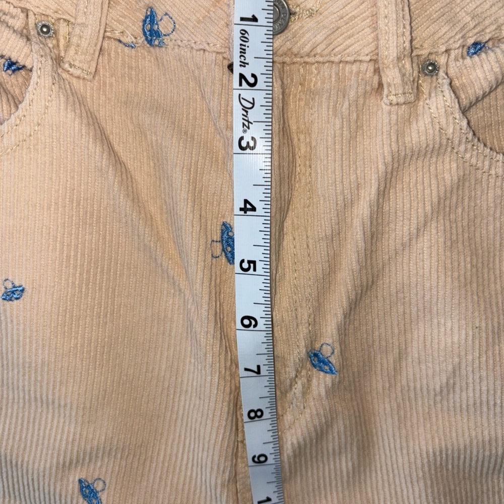 PacSun Light Tan Corduroy Pants with Blue Accents - Picture 7 of 12